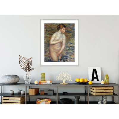 «Nude In The Water» par Pierre-Auguste Renoir, impression giclée encadrée