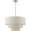 Lustre suspendu 4 lumières en nickel brossé-91957294-91957303-91957296