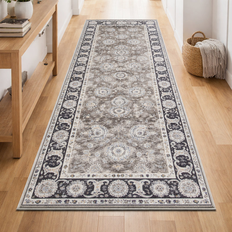 Oriental Machine Tufted Shag Area Rug, Rectangle 60 x 110 cm