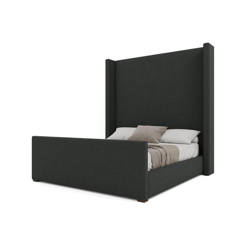 Aylet Luxe Footboard High Bed, Charcoal, King