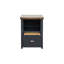 Classeur de bureau 22 po avec 1 tiroir, noir et whisky, peuplier, placages, sans assemblage 22 po, 1 classeur, finition whisky