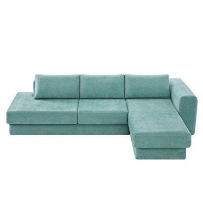 Canapé modulaire en L de 113 po avec canapé à deux couches pour le salon