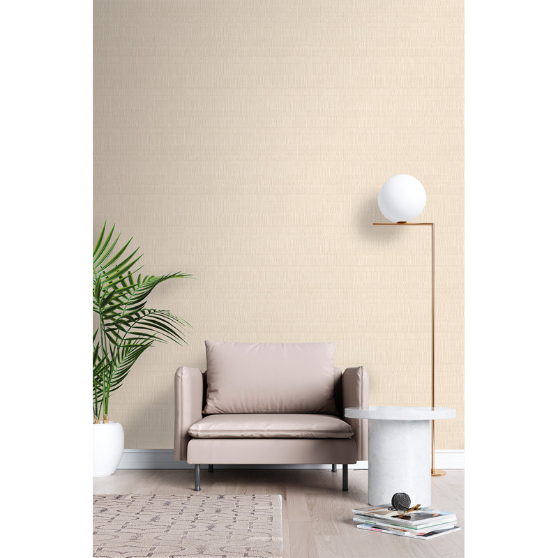 Papier peint plissé, Beige
