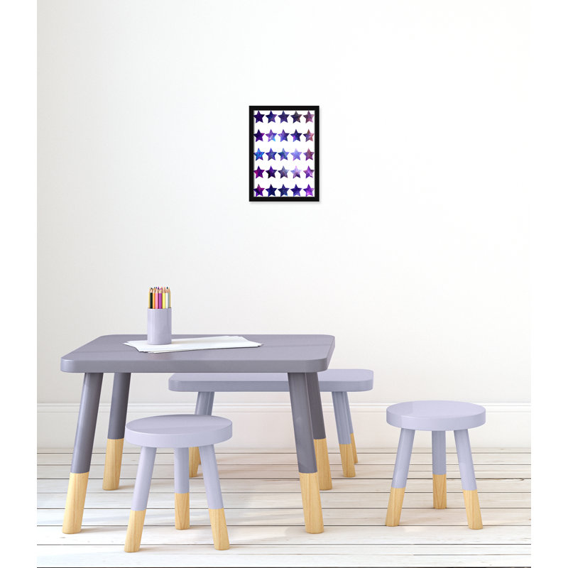 Décoration murale pour enfants rockin, H 15 po x l 11 po x P 1,19 po, Encadré de boîte noir