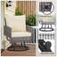 Ensemble de meubles de patio 3 pièces en rotin avec table basse, sièges d'extérieur pour porche, balcon et jardin-997485074-997485075