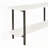 Celine 71" Contemporary Modern Console Table with 2 Shelves in White-1707427059