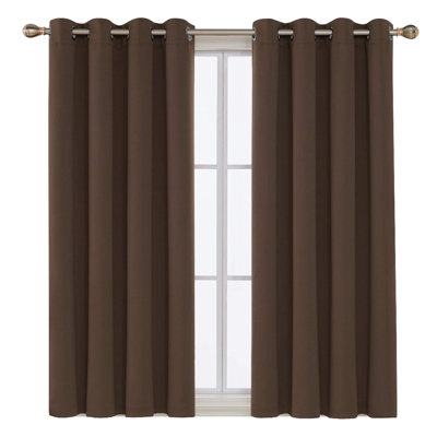 Thermal Insulated Room Darkening Grommet Curtain Panels (Set of 4)
