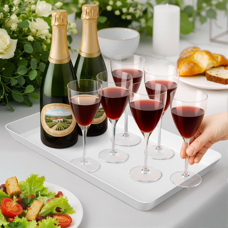 4 plateaux à collation 4 pièces