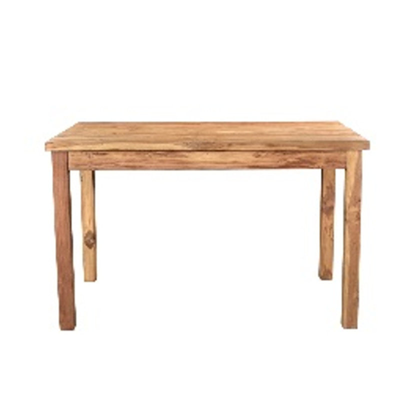 Table de salle à manger en bois | Bois de teck | Finition naturelle | Table faite à la main | 50 x 29 x 30 po