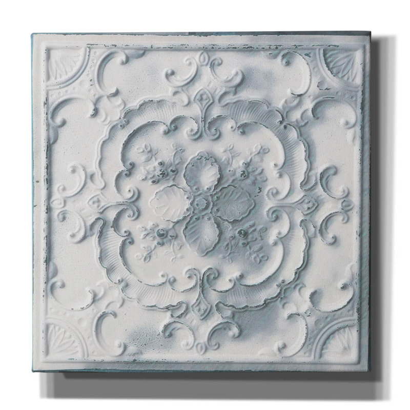 «Tin Ceiling» par Decent Exposures, art mural sur toile, H 12 po x l 12 po x P 0,75 po