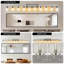 Luminaires de salle de bain 10 lumières, luminaire de meuble-lavabo avec verre transparent, luminaires de salle de bain en nickel brossé sur miroir, grandes lumières de meuble-lavabo pour la salle de bain, lumières de meuble-lavabo pour miroir, applique murale