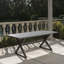 Outdoor Aluminum Dining Table with Steel Frame