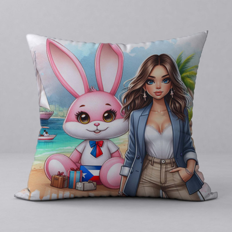 Polyester Throw Square Pillow Cover & Insert