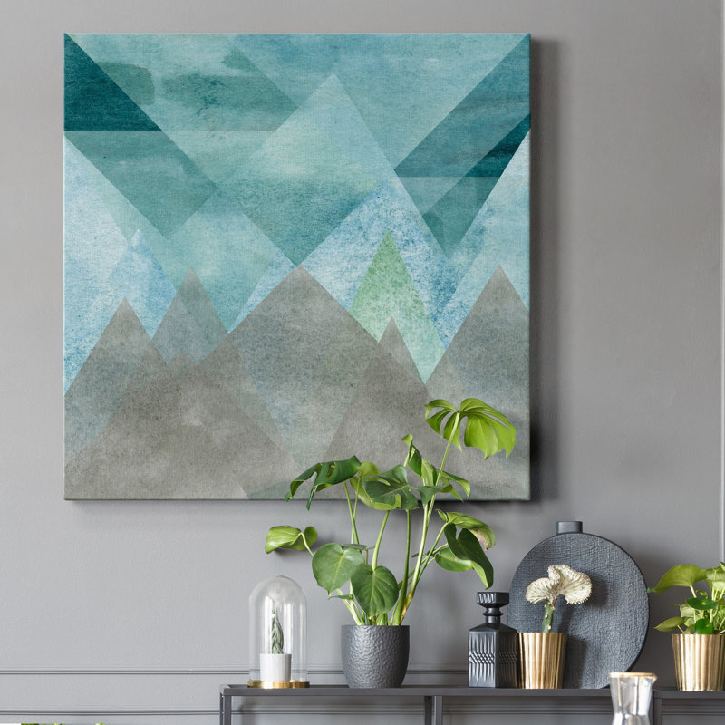 Triangle Mountain - Wrapped Canvas Print, 24" H x 24" W x 1" D