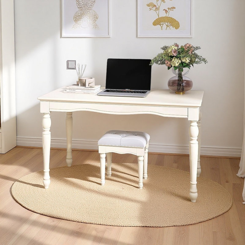 Bureau d'étude en pin blanc, H 29,52 po x l 35,43 po x P 19,68 po