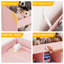 Boîte de rangement pour jouets H 51,7 po, rangement pour animaux en peluche de grande capacité avec 2 tiroirs de rangement mobiles, 3 cubes de rangement, bibliothèque pour chambre d'enfant, salle de jeux (rose)-448700045