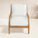 Chaise longue d'extérieur en teck Haley