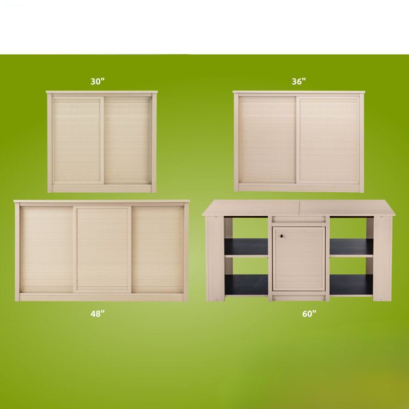 Armoire de rangement en érable ECOFLEX 48 po Versa, Beige