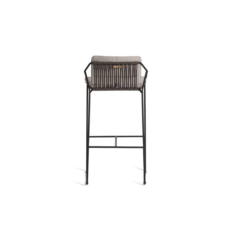Sandur 28.38" Patio Bar Stool, Anthracite