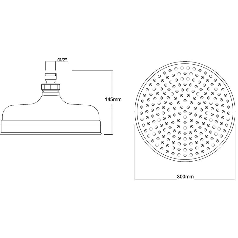 Full/Standard Fixed Shower Head