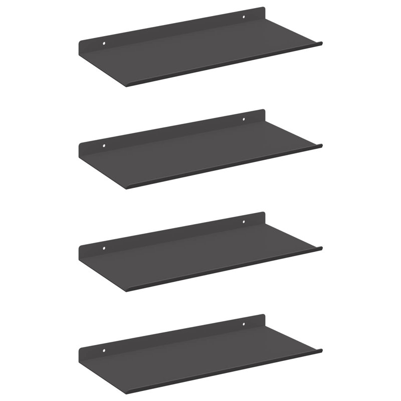 Steel Floating Shelf, Black