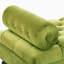 Banc rembourré en velours moderne avec coussins amovibles, repose-pieds confortable pour l'intérieur-129407981