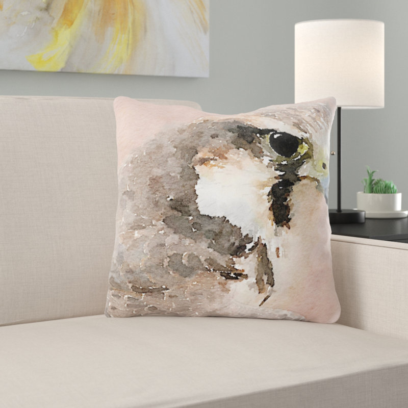 Coussin oiseau Woodring, Microsuède, Intérieur