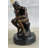 The Thinker Thinking Man By Auguste Rodin Bronze Desktop Statue Sculpture Figure 6" X 4"