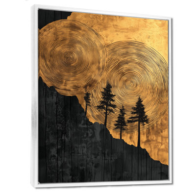 Giovanie «Mysteries Of A Dark Onyx Wood Slice III», art mural forêt