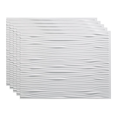 FASÄDE Waves Decorative Vinyl 18in x 24in Backsplash Panel