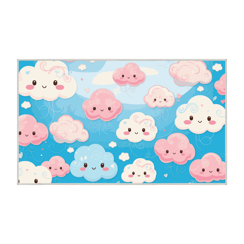 Tapis pour enfants Zoomie, Rectangle de 5 pi x 8 pi
