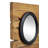 Arlo Solid Wood Circle Wall Mirror