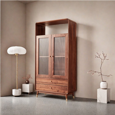 Japanese style all solid wood bookcase
