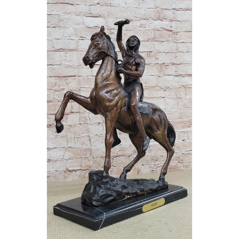 Figurine de cuir chevelu Frederic Remington