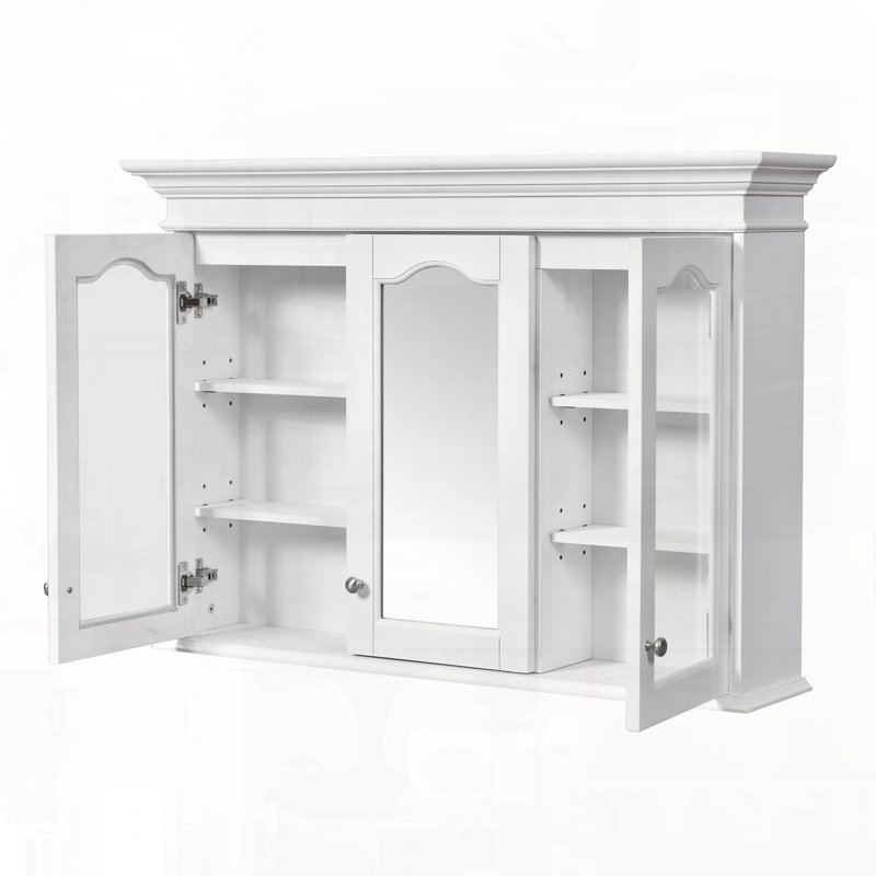 Armoire à pharmacie murale avec portes en verre