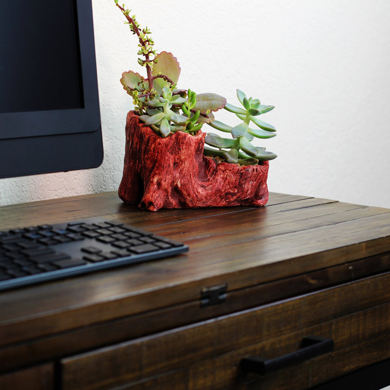 Kelm Ceramic Statue Planter, Red