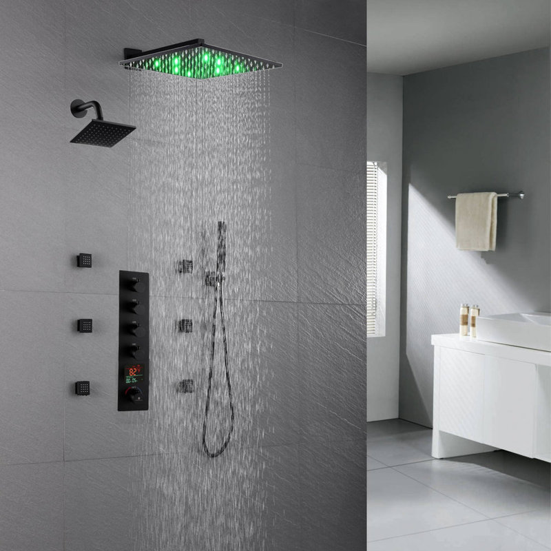 Thermostatic All-In-One Kit with Rough in-Valve