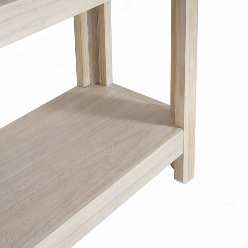 Farmhouse Console Table, Natural
