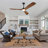 52'' Walnut Ceiling Fan with LED Lights with Remote App Control-88202009-88202008