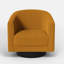 Fauteuil demi-tonneau pivotant Corduroy-114216166