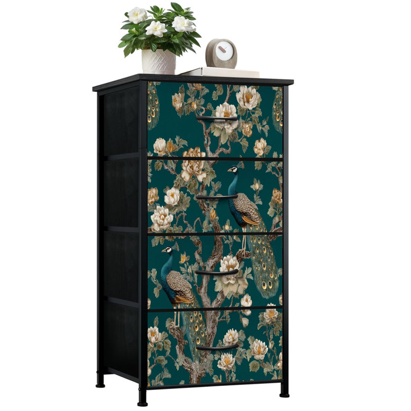 Commode pour chambre à coucher avec 4 tiroirs de rangement Peacocks