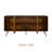  NTC Mossic Sideboard 3 - 4 Doors Natural Rattan Storage Cabinet, Buffet with Metal Legs, Boho Accent Cabinet for Living Room, Dining Room, and Entryway, Effortless Assembly-1051904517