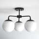 Kobie 3 Light Glass Semi Flush Mount