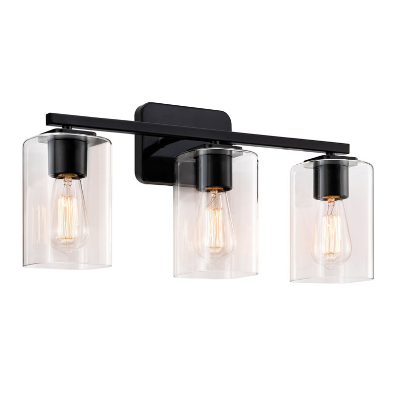 Éclairage pour meuble-lavabo 3 lumières Gualtieri, Noir