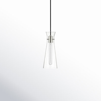 Gena Single Light Glass Pendant