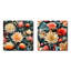Camélia - ensemble de 2 collages floraux carrés-101843912-101843914