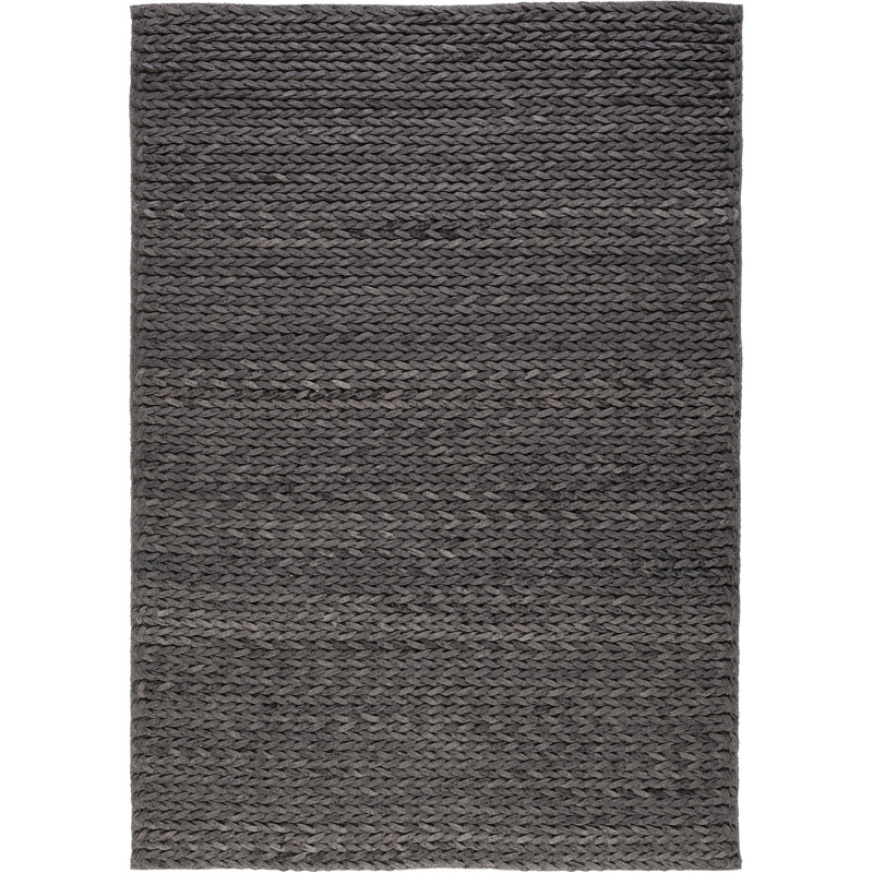 Jay Solid Colour Hand Woven Area Rug, Rectangle 120 x 170cm