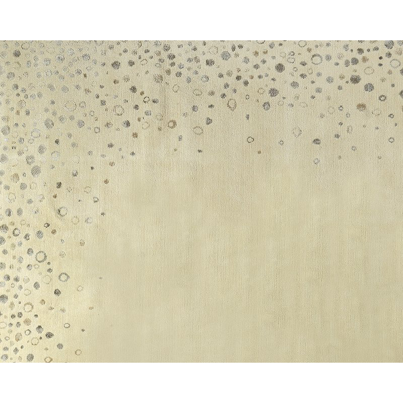 Sequins Geometric Area Rug in Beige, Rectangle 3' x 5'