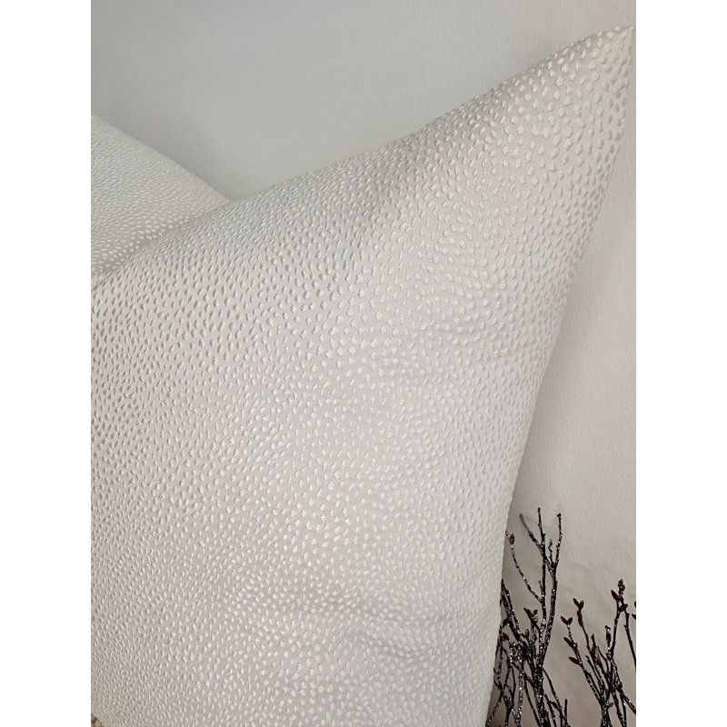 Abstract Ivory Square Cushion Cover