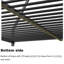 Lit superposé double en métal pour chambre à coucher, capacité de poids élevée, conception, échangeable, sans sommier, installation simple, lit double carré classique, zones résidentielles convenables, caractéristiques,